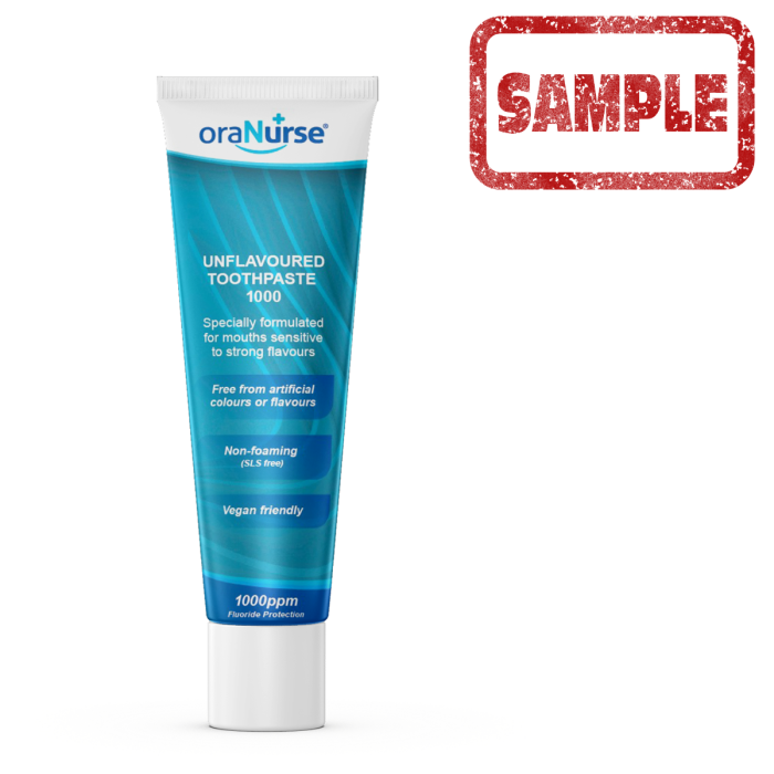 oraNurse Geschmacksneutrale Zahnpasta (1000ppm Fluorid) - SAMPLE