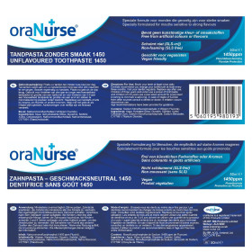 oraNurse Smaakloze tandpasta (1450ppm fluoride)